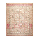 6x9 Hand Knotted Persian 100% Silk Traditional Pictorial Authentic Soumak Oriental Area Rug Beige,Tan Color